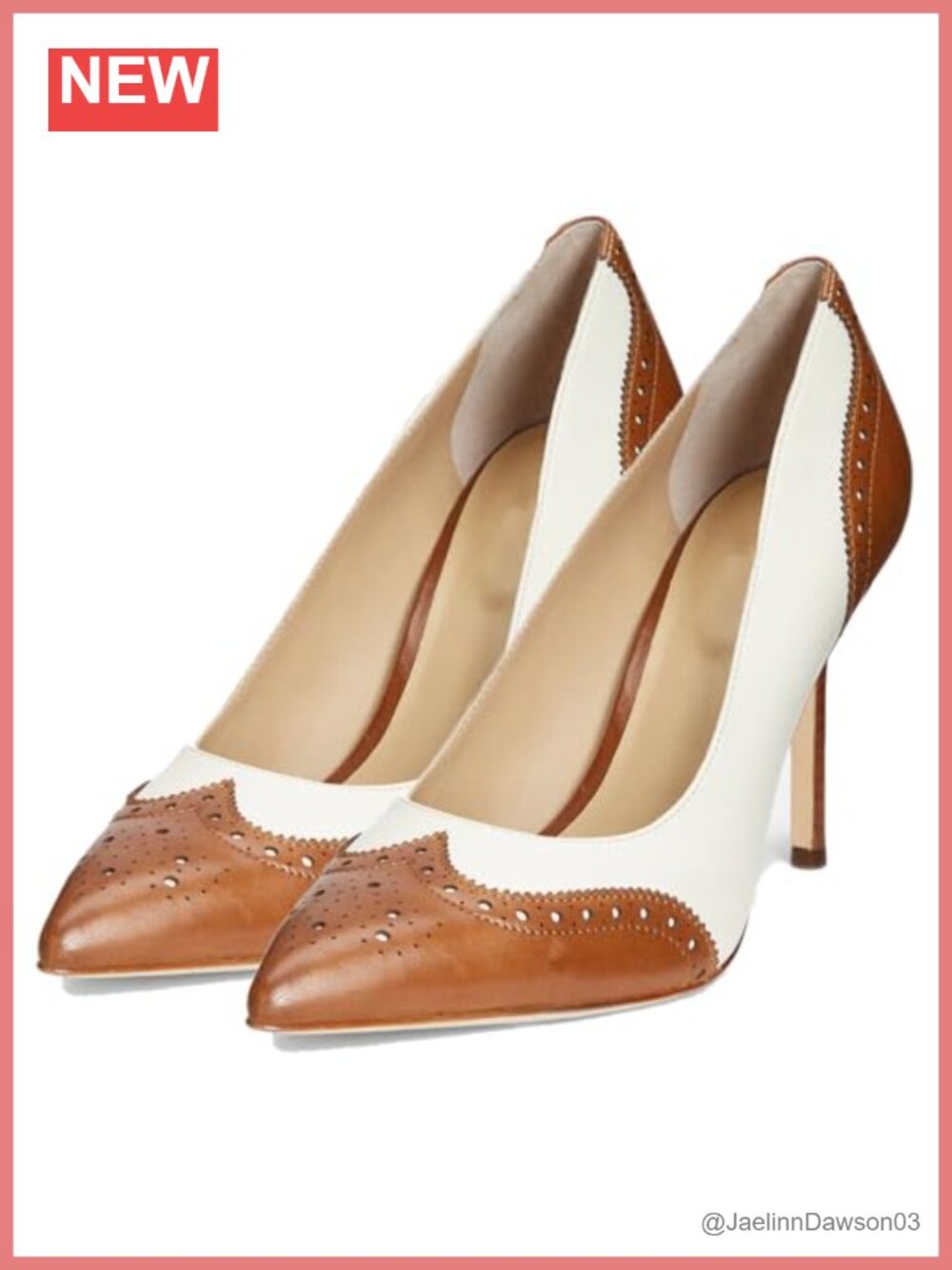 Women's 4 Inch Stiletto Heel Pumps Pointed Toe Oxford Slip On Dress Shoes